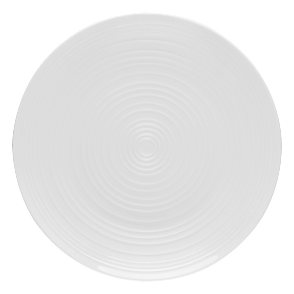 Shallow Plate White Glossy 28 cm – Gaya