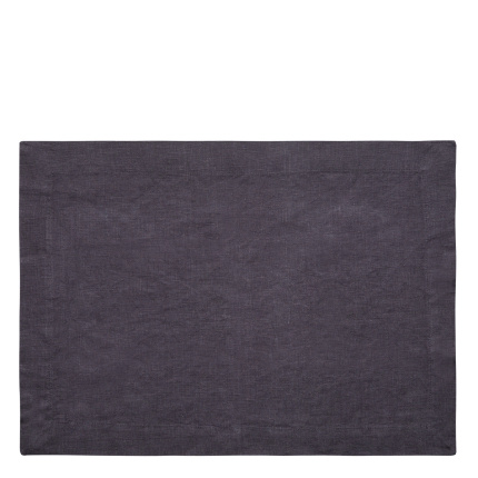 Anthracite linen placemat 35 x 50 cm - Gaya Ambiente