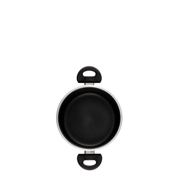 Kasserolle 20 cm mit Glasdeckel Venus Lunasol Induktion black