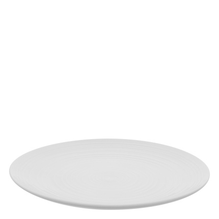 Shallow Plate White Glossy 28 cm – Gaya