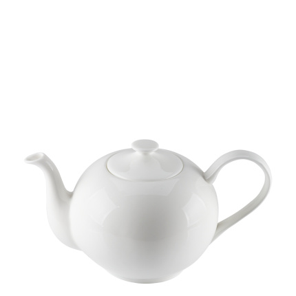 Weiße Porzellan-Teekanne 1,2 l - Premium Platinum Line