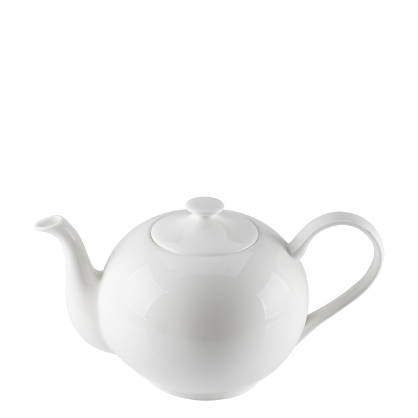 Weiße Porzellan-Teekanne 1,2 l - Premium Platinum Line