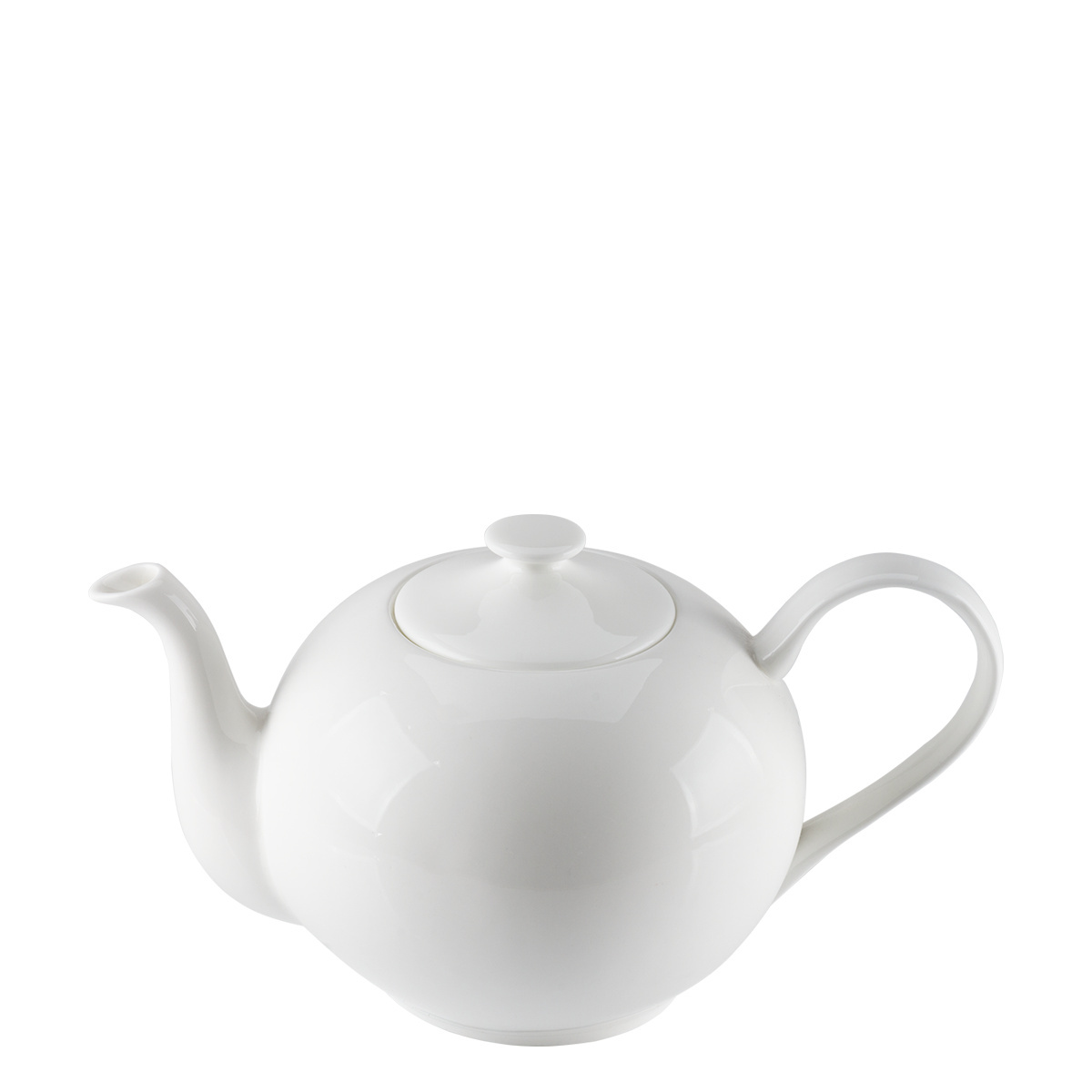 Weiße Porzellan-Teekanne 1,2 l - Premium Platinum Line