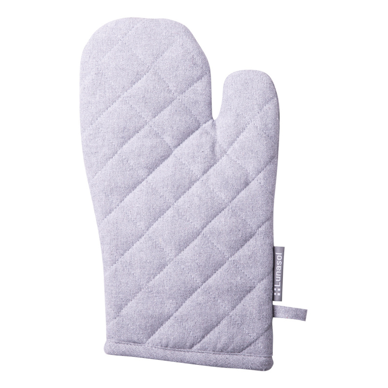 Light grey oven mitt 19 x 32 cm – Basic Ambiente