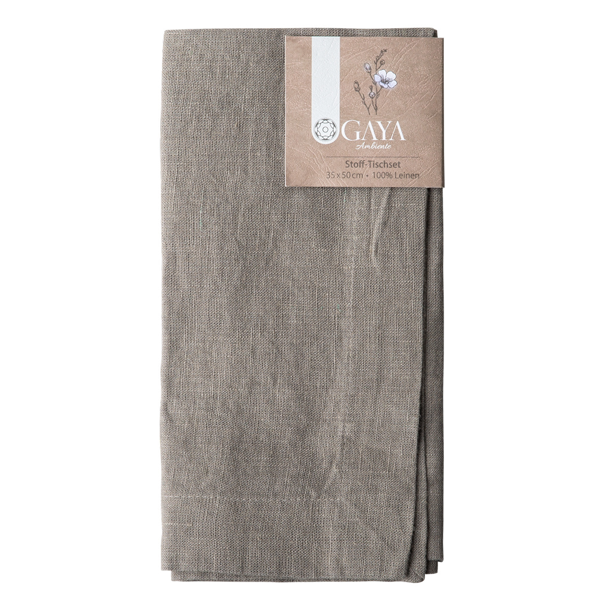 Slate linen placemat 35 x 50 cm - Gaya Ambiente