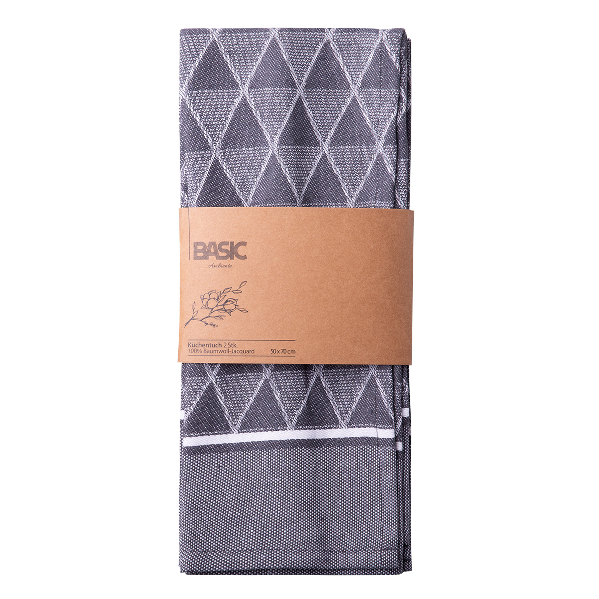 Canovaccio da cucina grigio acciaio 50 x 70 cm 2 pz – Basic Ambiente