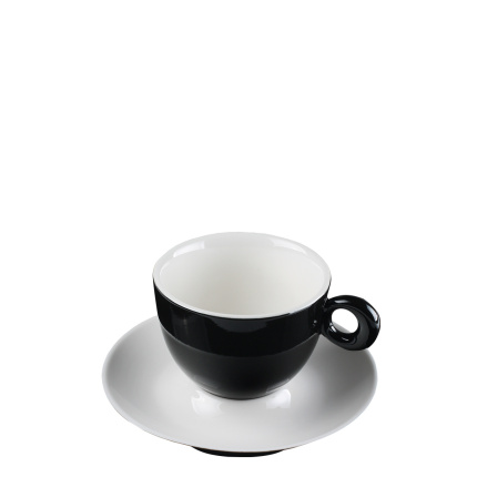 Untertasse für Kaffee/Tee schwarz 15 cm - RGB