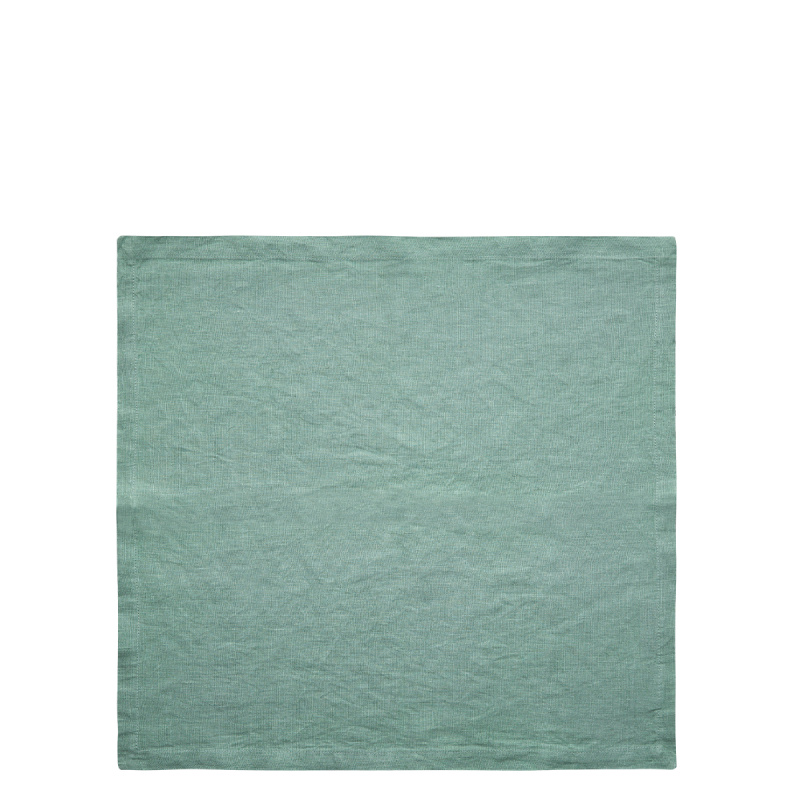 Meergrüne Leinenservietten 50 x 50 cm 2 Stk. - Gaya Ambiente
