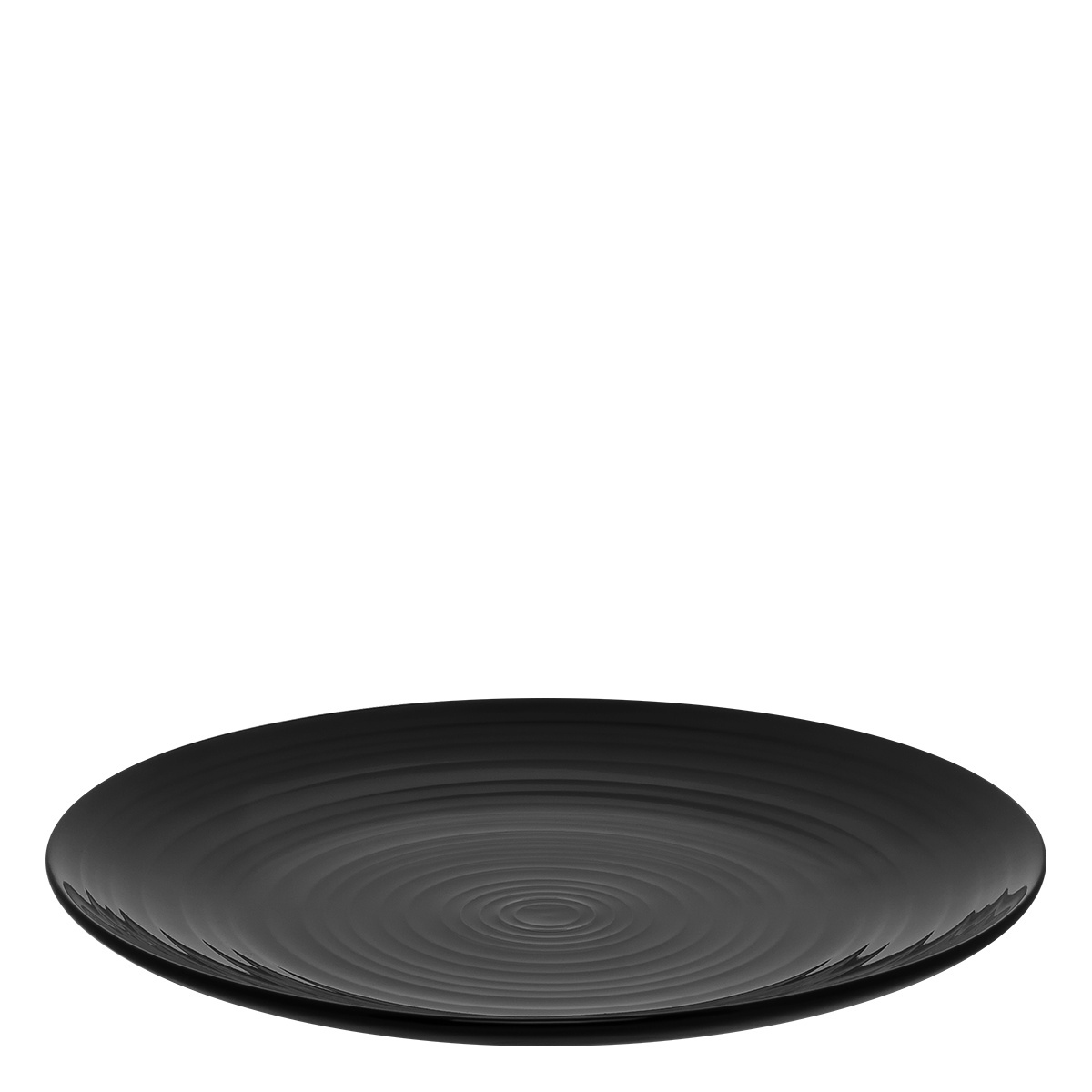 Shallow Coupe Spiral Plate Black 28 cm – Gaya