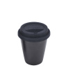Mug noir avec couvercle en silicone noir 2 dl - Traveller Lunasol