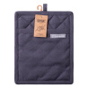 Manique en coton gris acier 19 x 24 cm – Basic Ambiente