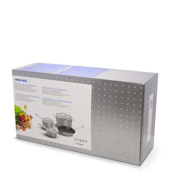 Set di pentole iniziale Orion 7 pezzi Master Chef Lunasol