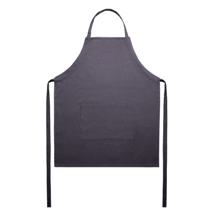 Tablier en coton gris acier 70 x 85 cm – Basic Ambiente