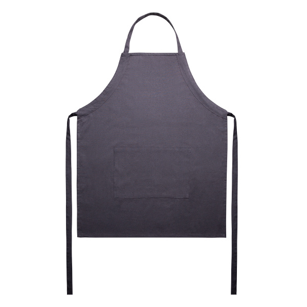 Tablier en coton gris acier 70 x 85 cm – Basic Ambiente