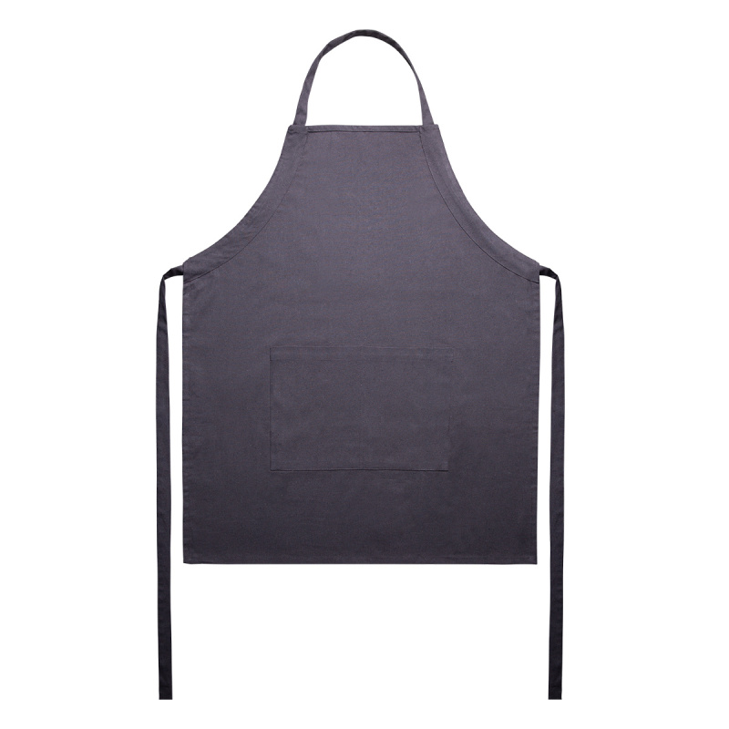 Stahlgraue Baumwollschürze 70 x 85 cm – Basic Ambiente