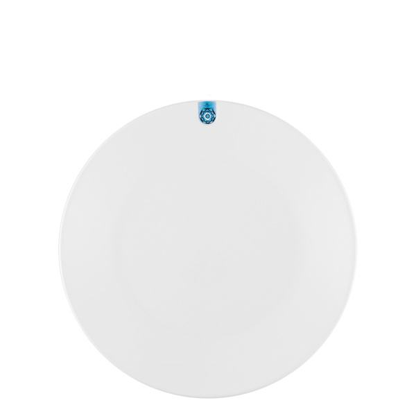 Piatto piano Coupe con ornamento blu 25 cm - Gaya RGB