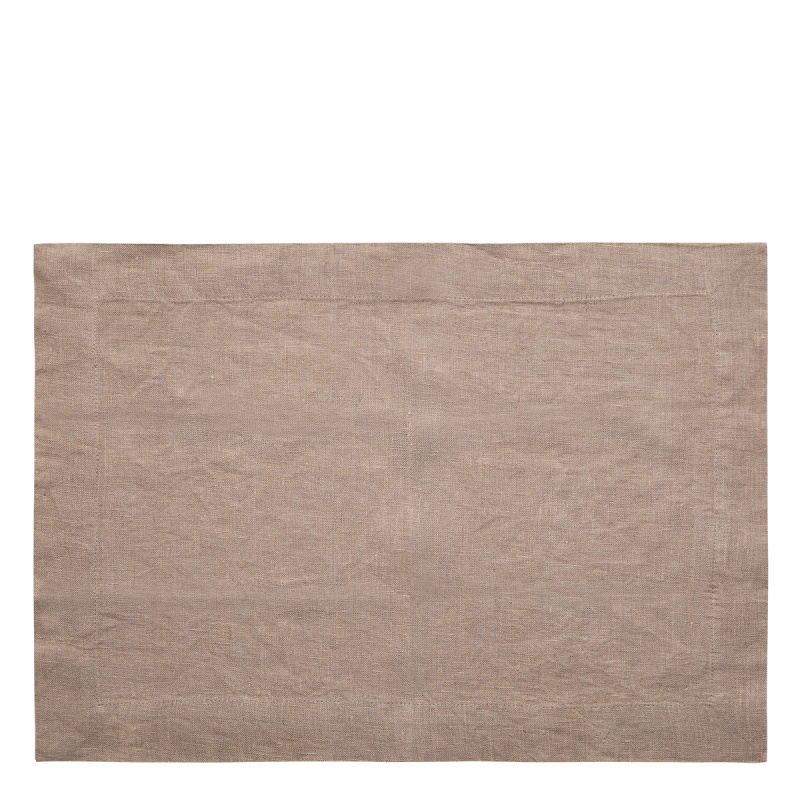 Bronzefarbene Leinen-Tischset 35 x 50 cm - Gaya Ambiente