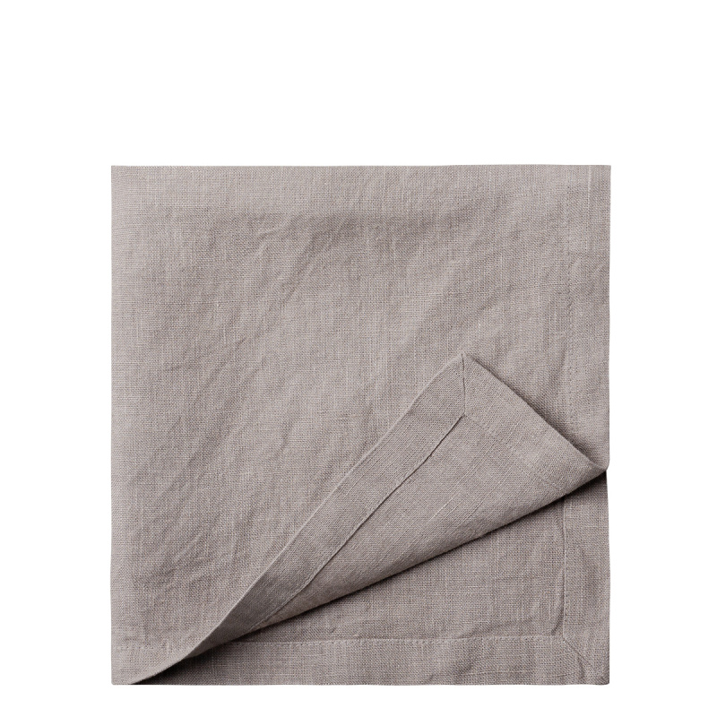 Schieferfarbene Leinenservietten 50 x 50 cm 2 Stk. - Gaya Ambiente