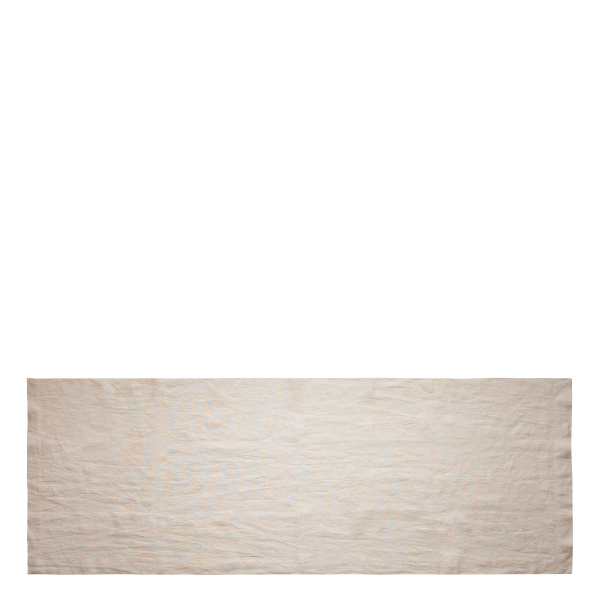 Chemin de table en lin couleur craie 50 x 140 cm - Gaya Ambiente