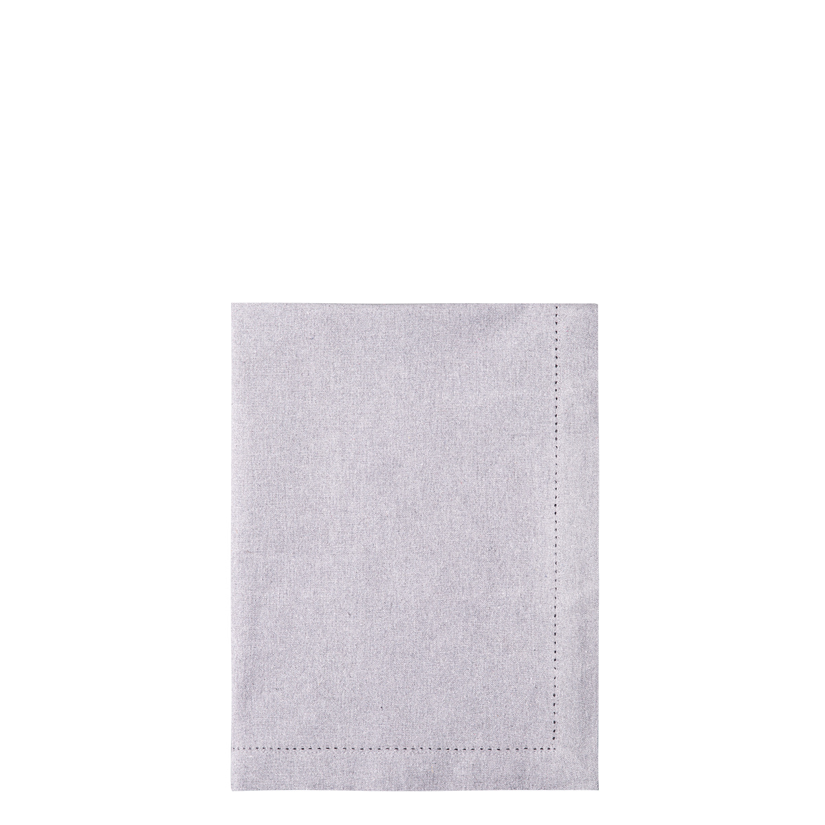 Chemin de table en coton gris clair 50 x 140 cm – Basic Ambiente