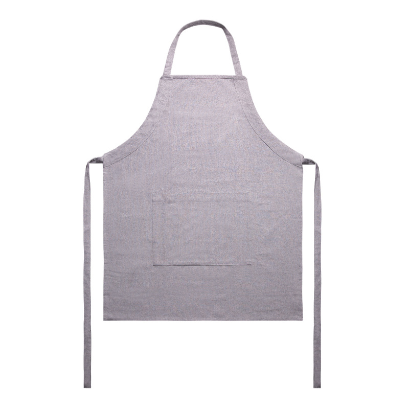 Light grey cotton apron 70 x 85 cm – Basic Ambiente