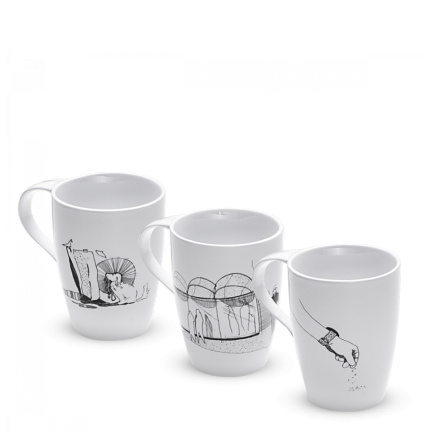 Becher-Set 3 tlg.  Big Story - Lunasol Hotelporzellan