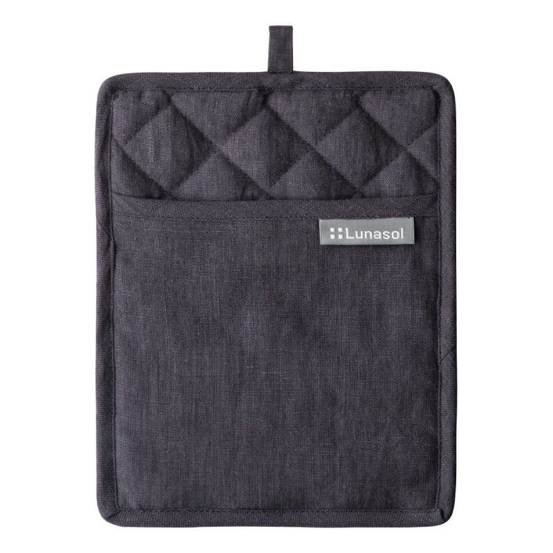 Anthracite oven mitt 19 x 24 cm - Gaya Ambiente