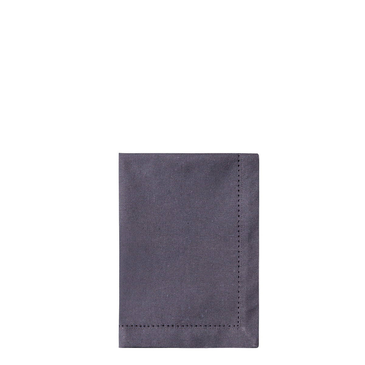 Steel grey cotton placemat 32 x 48 cm 2 pcs – Basic Ambiente