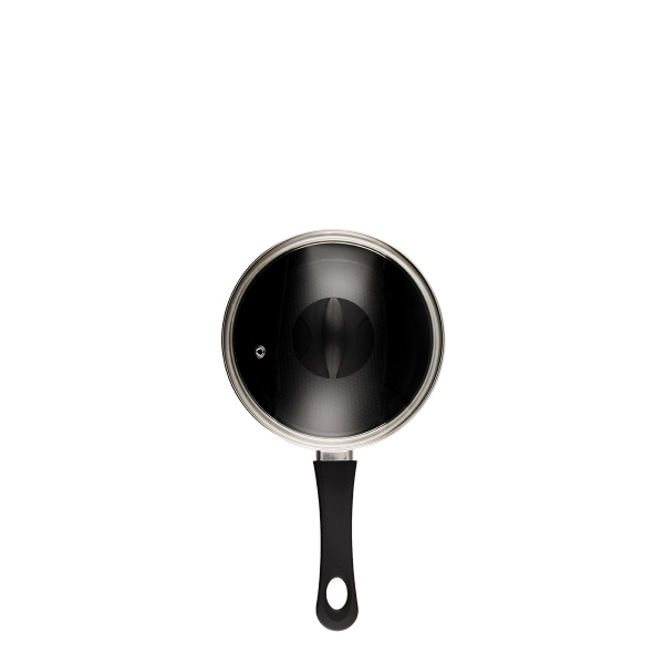 Casseruola con coperchio in vetro ø 18 cm – Venus Lunasol Induktion black