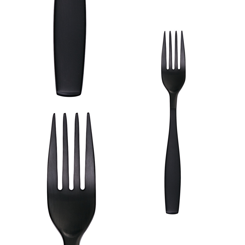 Set di posate 24 pezzi – Gaya PVD nero opaco