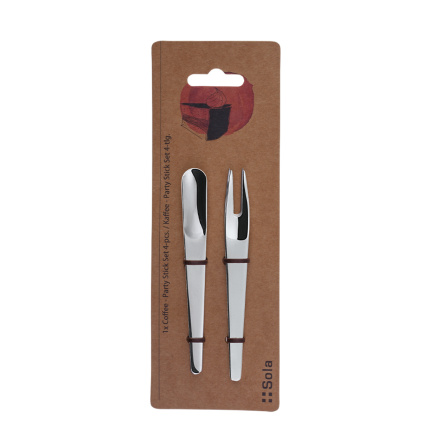 Set di 4 bastoncini per dolce al caffè - Basic Alpha