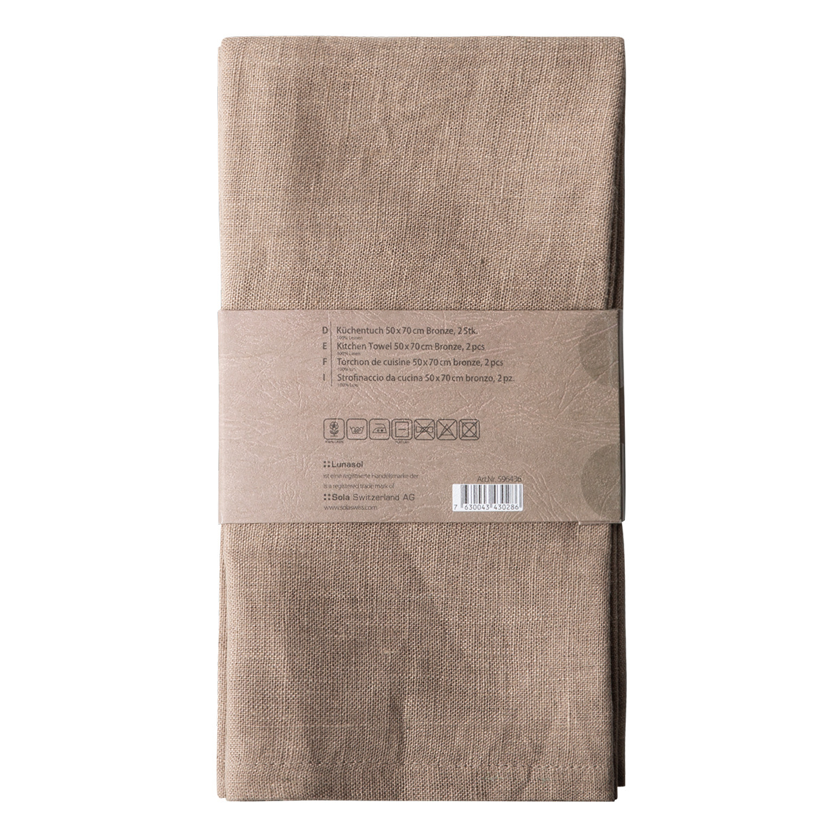 Strofinaccio da cucina bronzo 50 x 70 cm 2 pz - Gaya Ambiente