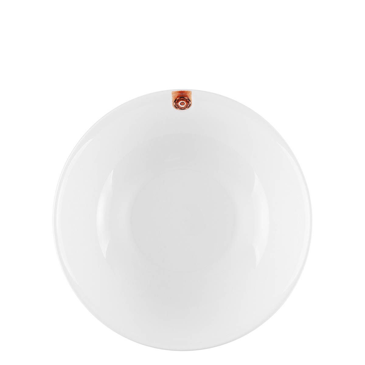 Teller tief Coupe mit braunem Ornament 19,5 cm – Gaya RGB