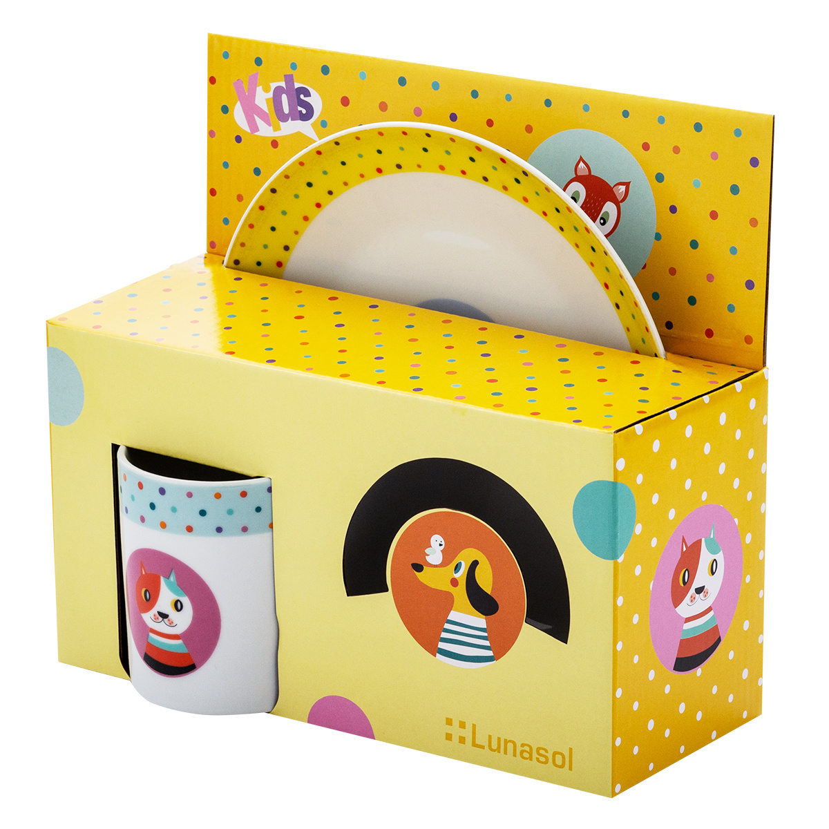 Children's porcelain set 3 pcs – KIDS World Animals