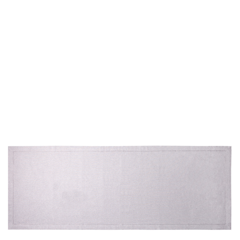 Light grey cotton table runner 50 x 140 cm – Basic Ambiente