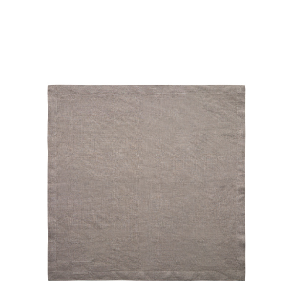 Schieferfarbene Leinenservietten 50 x 50 cm 2 Stk. - Gaya Ambiente