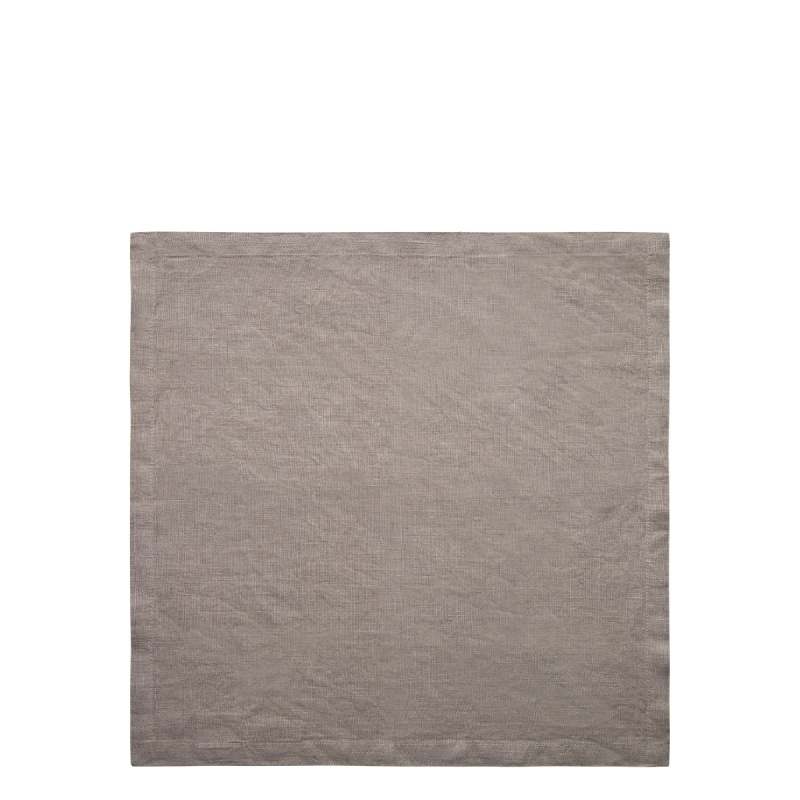 Schieferfarbene Leinenservietten 50 x 50 cm 2 Stk. - Gaya Ambiente