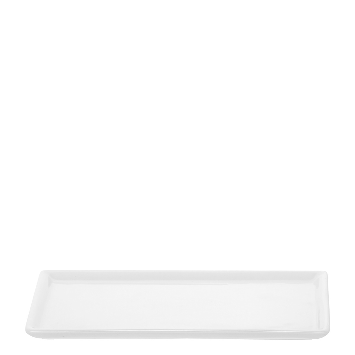 Platte rechteckig 20 x 10 cm - Buffet Lunasol uni weiss