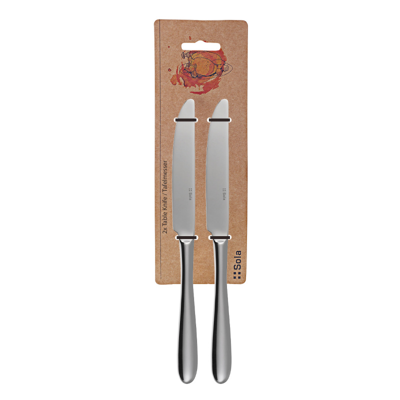 Coltello con manico pieno set 2 pezzi – Basic Alpha