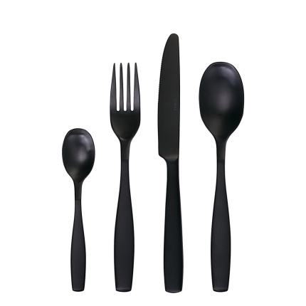 Set di posate 24 pezzi – Gaya PVD nero opaco