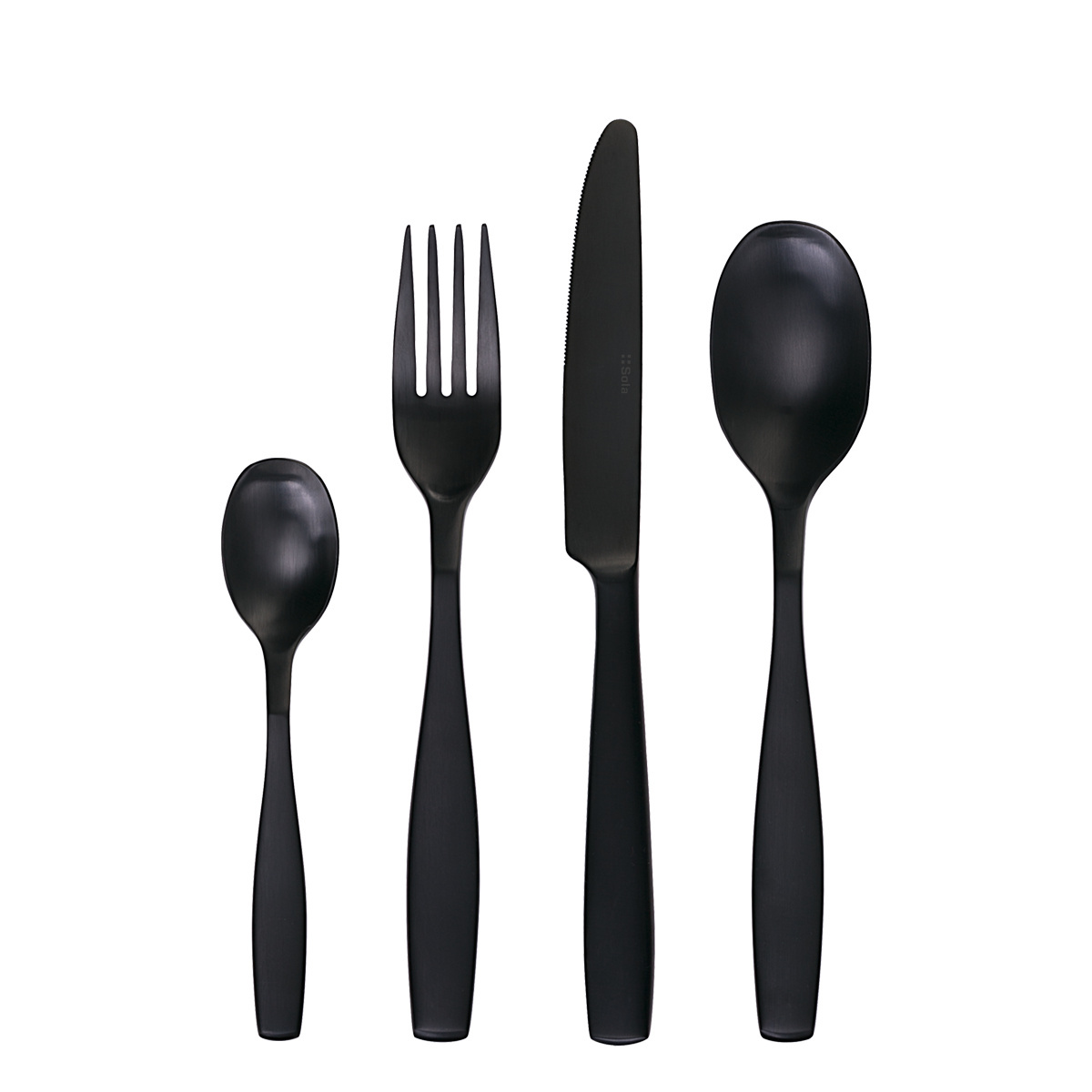 Set di posate 24 pezzi – Gaya PVD nero opaco