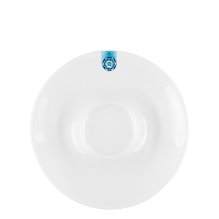 Piattino da caffè/tè con ornamento blu 15 cm – Gaya RGB