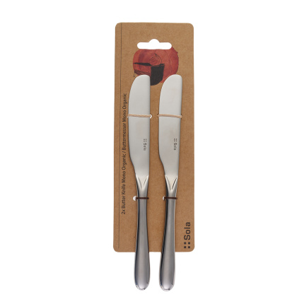 Coltello da burro con manico cavo set 2 pezzi - Alpha Organic