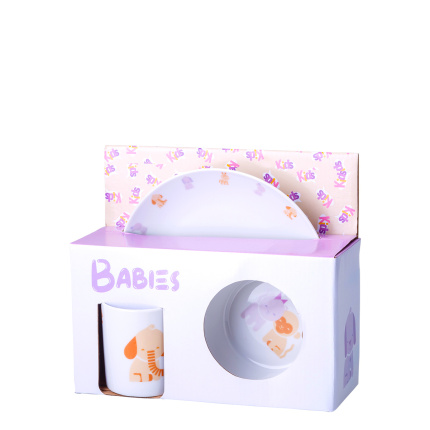Babies set in porcellana per bambini 3 pezzi - Kids world