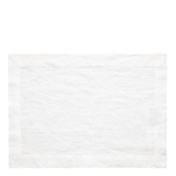 White linen placemat 35 x 50 cm - Gaya Ambiente