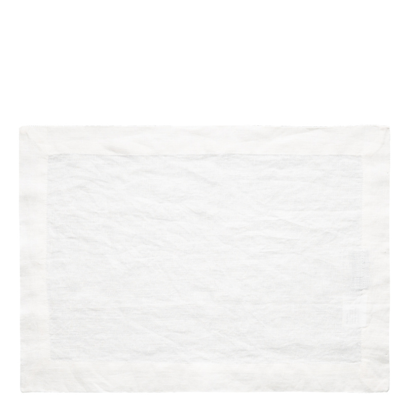 White linen placemat 35 x 50 cm - Gaya Ambiente