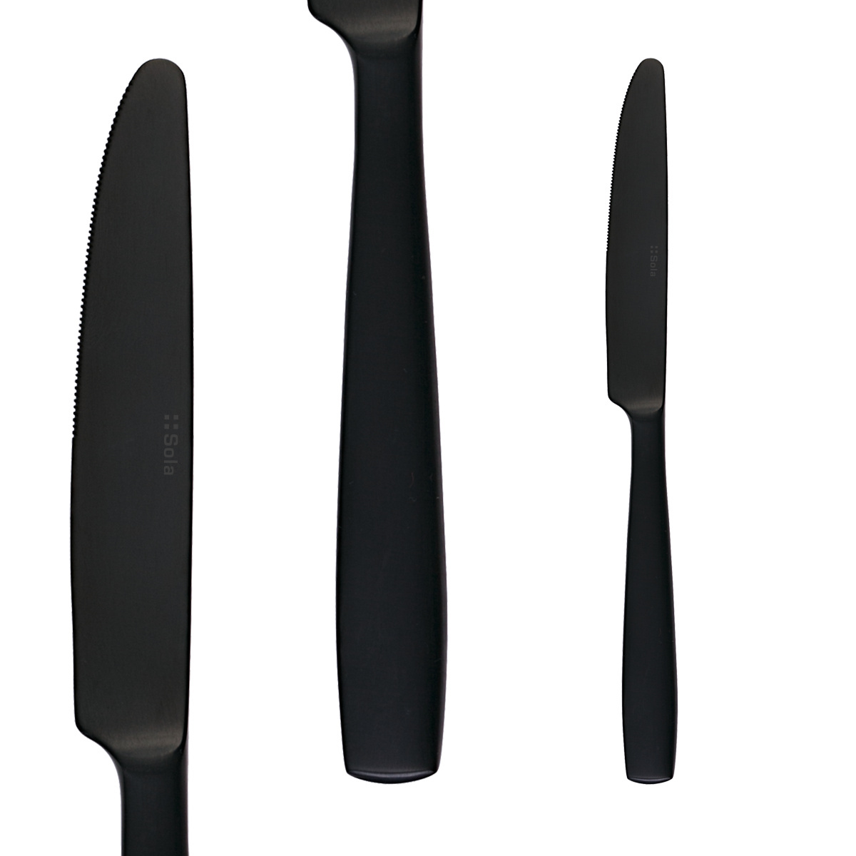Set de couverts 24 pcs – Gaya PVD noir mat