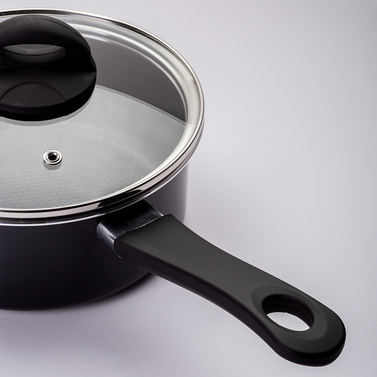 Casseruola con coperchio in vetro ø 18 cm – Venus Lunasol Induktion black