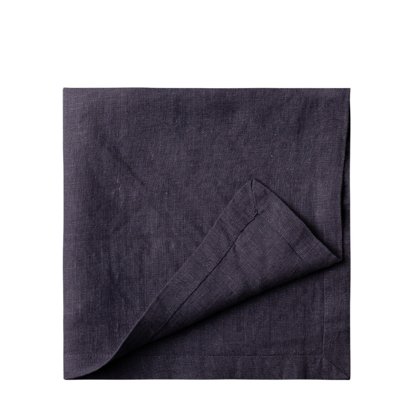 Tovaglioli in lino antracite 50 x 50 cm 2 pz - Gaya Ambiente