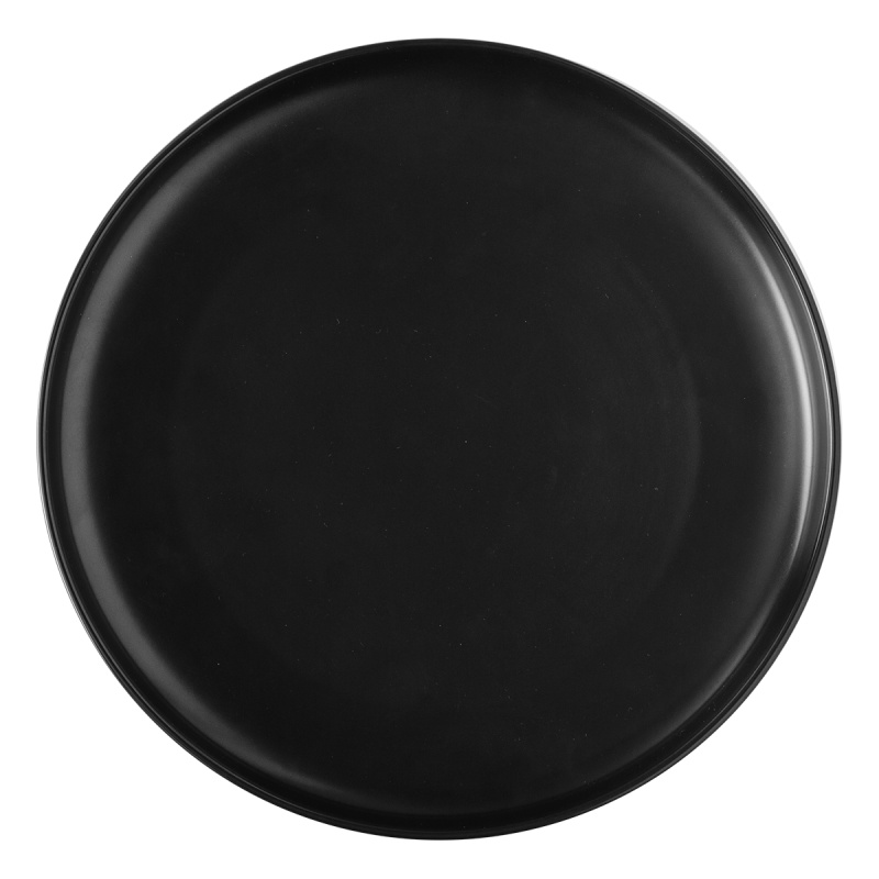 Speiseteller Coupe schwarz 25 cm – Flow